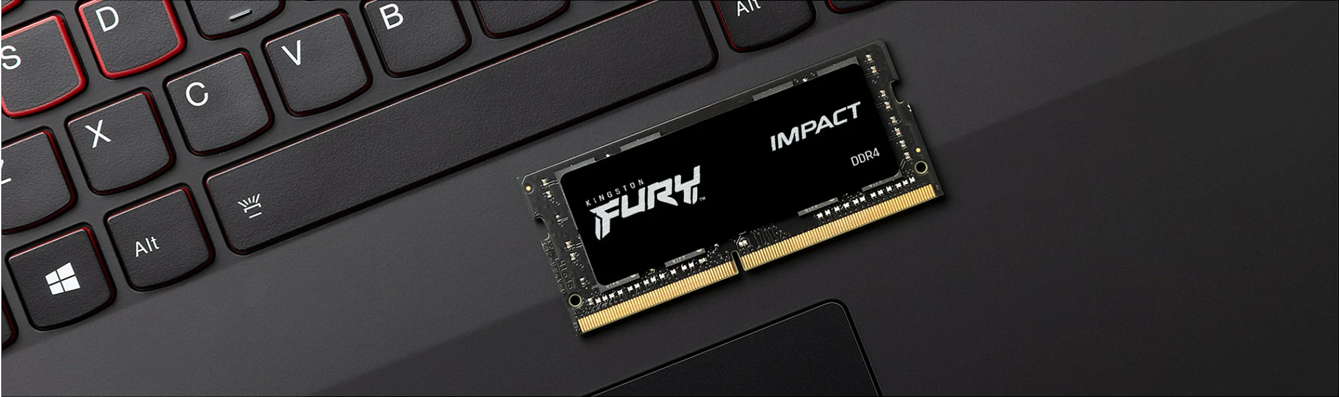 RAM Memorje Kingston FURY Impact 16GB (2x8GB) DDR4 3200MHz SODIMM, e zezë