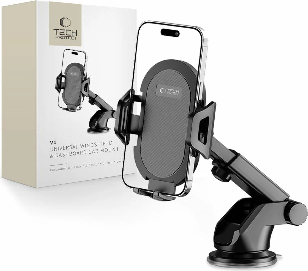 Mbështjellës makinës Tech-Protect V1 për xham ose panel, i zi