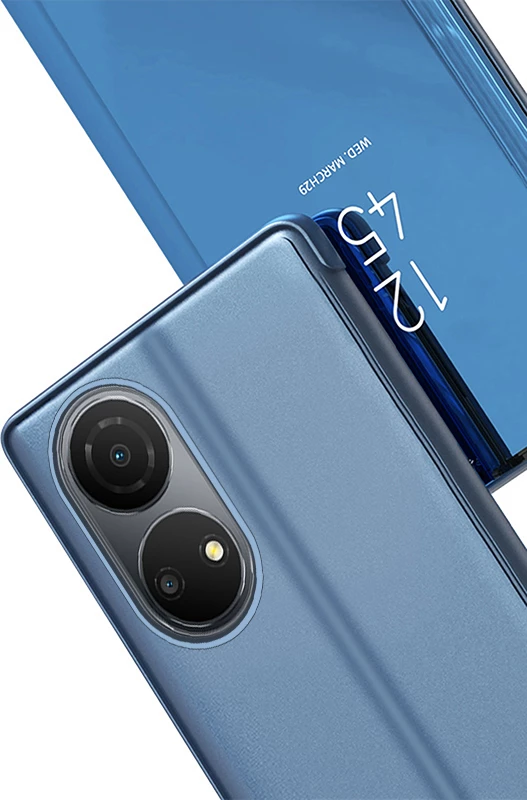 Mbështjellës Hurtel Clear View Case për Honor X7 / Honor Play 30 Plus, me kapak, e zezë