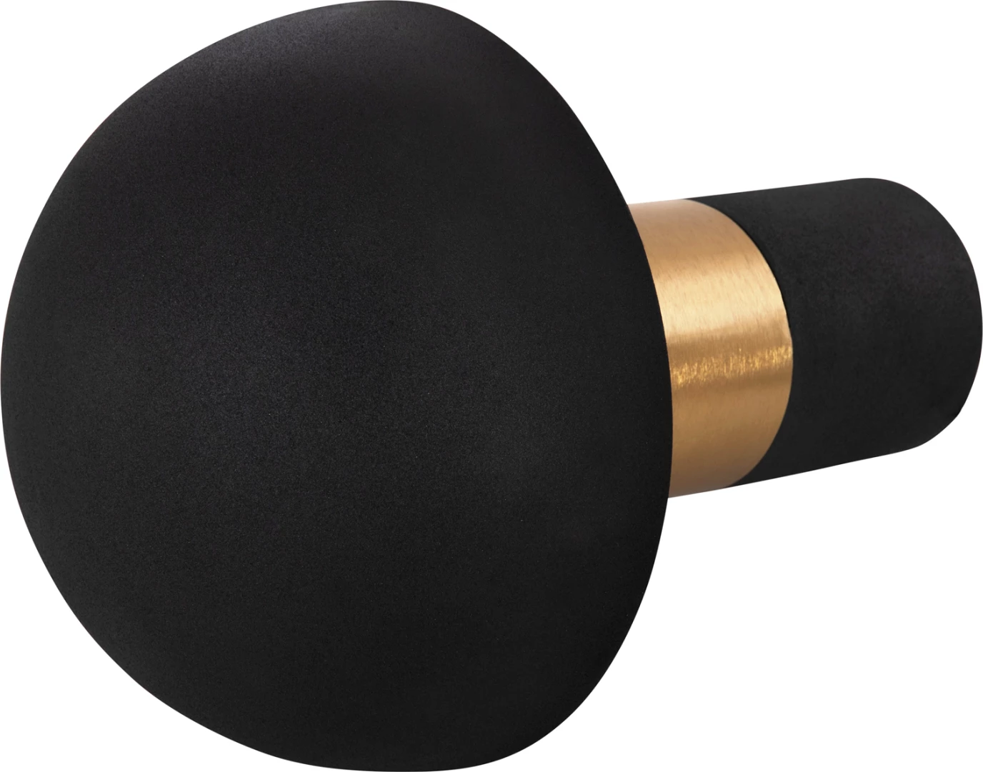 Llambë tavoline Pune, metalike, ngjyrë zezë-ari, Φ31x44H cm