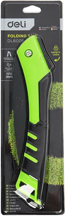 Sharrë dore palosëse Deli Tools EDL6006, 170 mm, Jeshile
