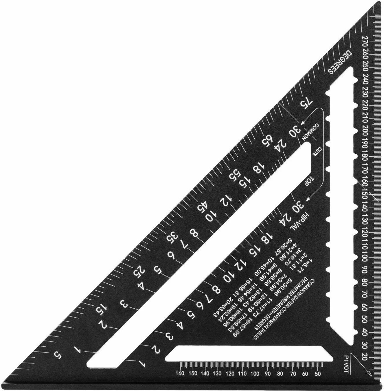 Këndore marangozie me bazë PROLINE 21372, 300 mm, alumin, e zezë