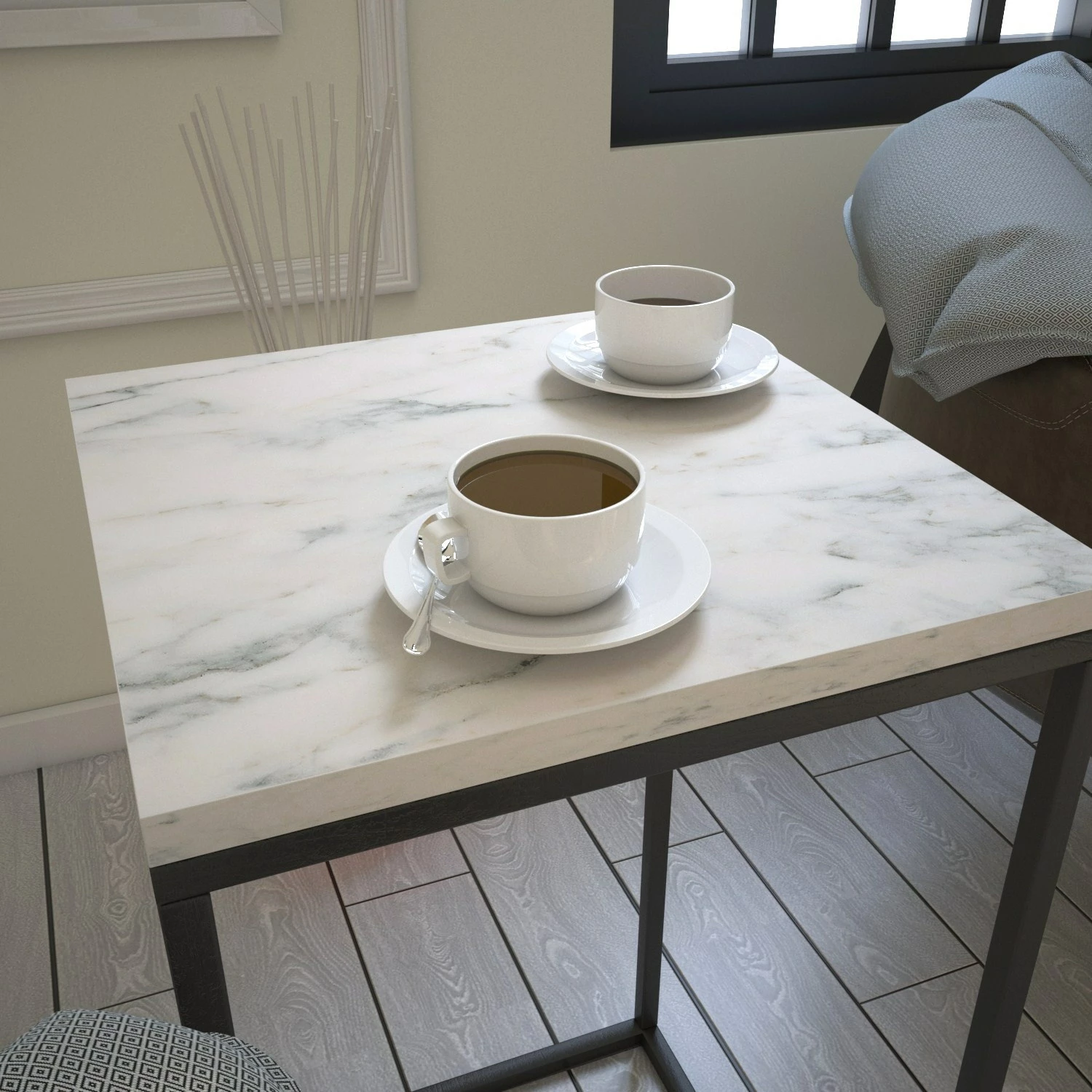 Tavolinë anësore Hanah Home, Pure - Marmo