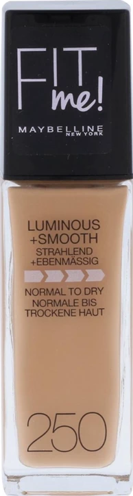 Krem pudër Maybelline Fit Me Luminous + Smooth SPF 18, 250, 30 ml