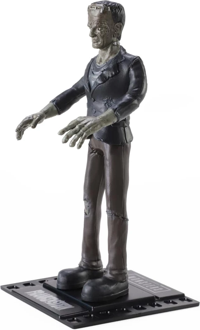 Figurinë NOBLE COLLECTION Bendyfig Universal Monsters Frankenstein 19 cm e përkulshme me stendë