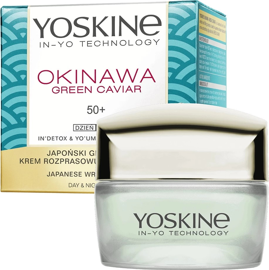 Krem fytyre për femra Yoskine Okinawa Green Caviar Day and Night 50+, 50ml