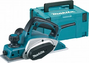 Rrafshues elektrik Makita KP0800J, me valixhe, ngjyrë blu