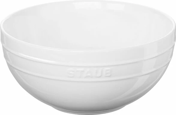 Tas qeramik STAUB 24 cm – i rrumbullakët, i bardhë