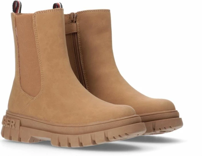 Çizme për femra Tommy Hilfiger, ngjyrë kafe