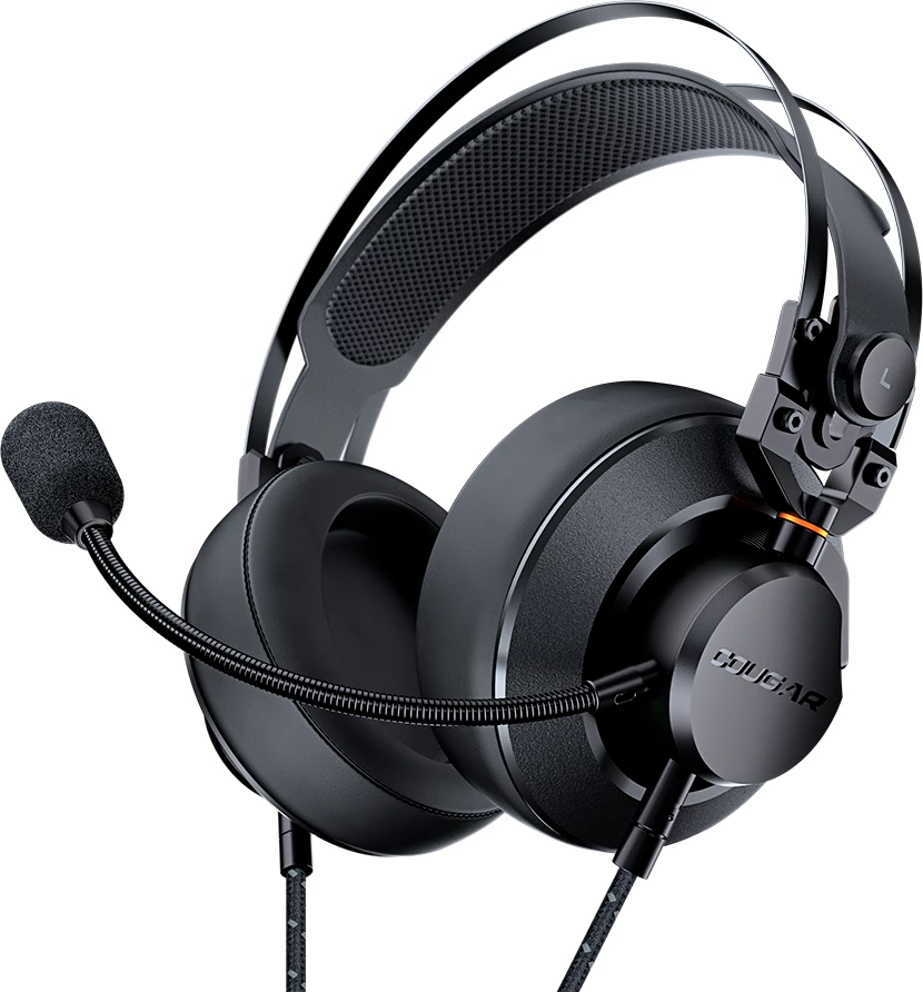 Kufje gaming COUGAR VM410, 3.5mm wired, over-ear, driver 53mm, zi