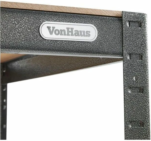 tavolinë pune/raft magazinimi VONHAUS 3500155 120x90x60 cm 200 kg 2-nivel, e zezë/kafe