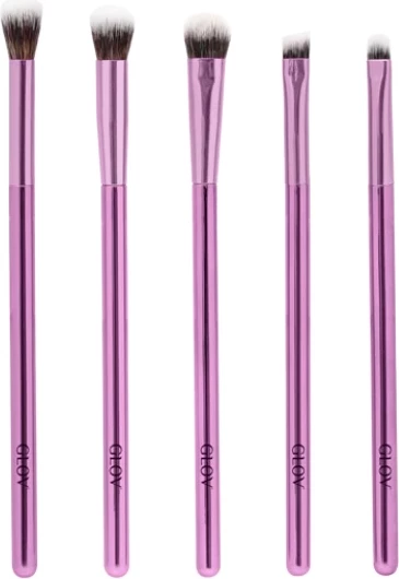 Set furçash për sy Glov Eye Brushes Purple për femra 5 copë