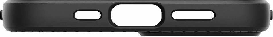 Mbështjellës, Spigen, Liquid Air për iPhone 13, TPU, i hollë, me airbagë në qoshe, e zezë mat, 1 copë