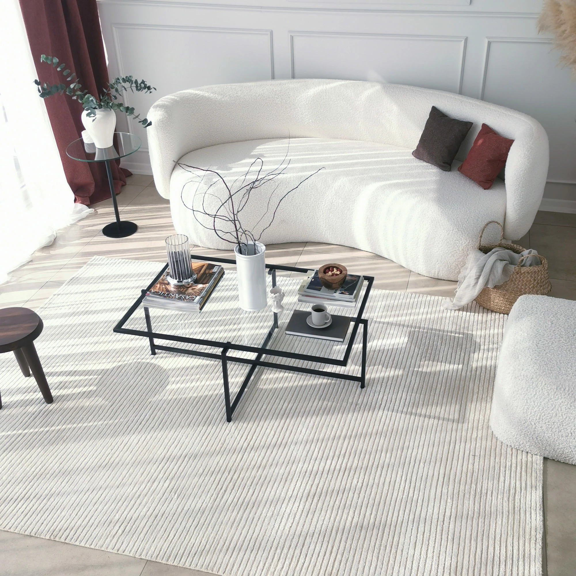 Tavolinë kafeje Hanah Home, Sun S408, ngjyrë e zezë