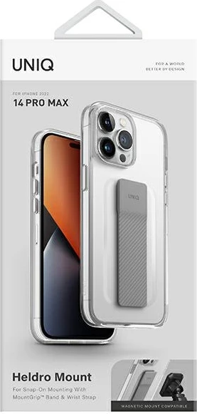 Mbështjellës UNIQ Heldro Mount për iPhone 14 Pro Max, transparent