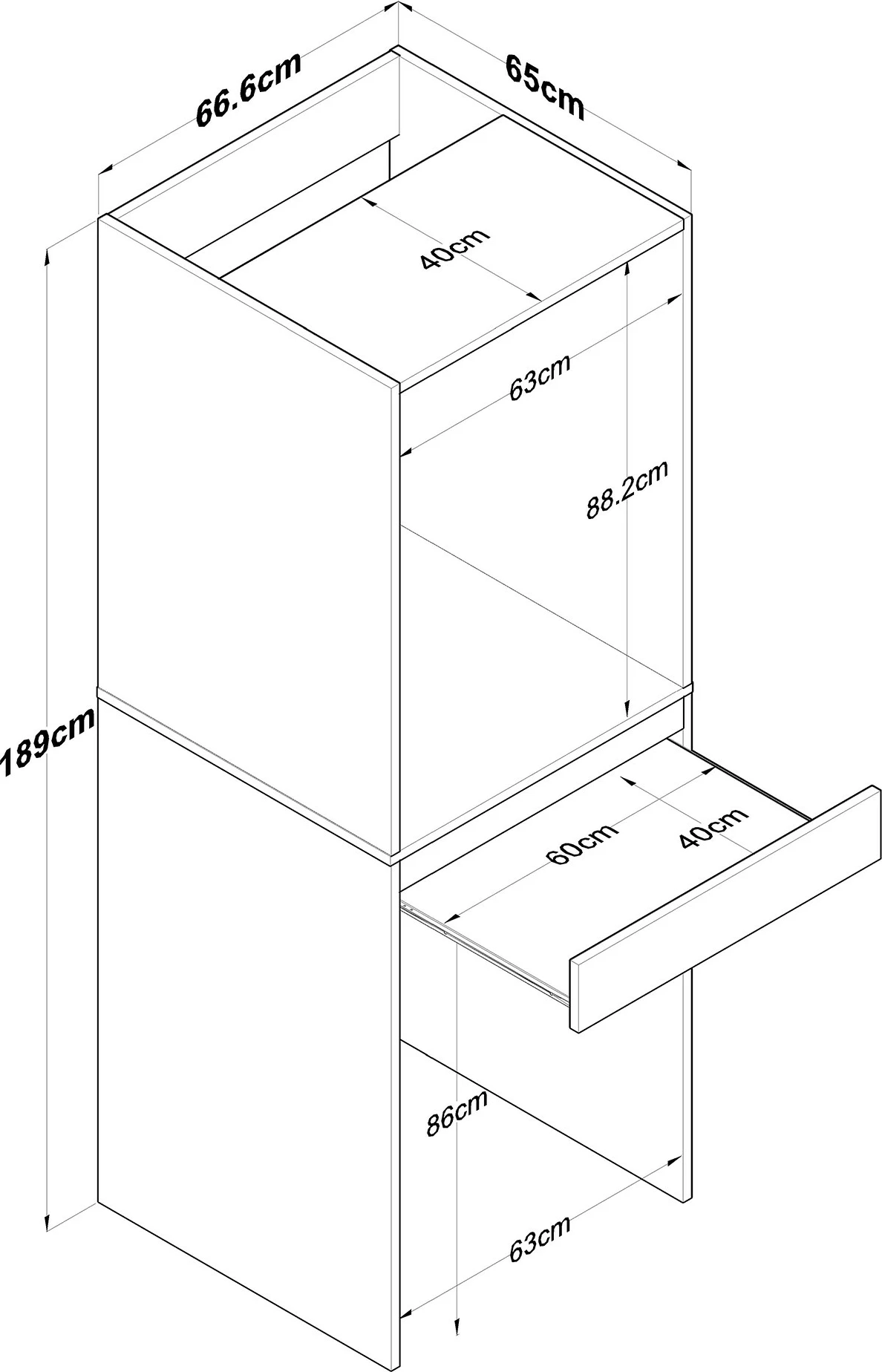 Dollap banjoje Skye Decor, KD113 - 3856