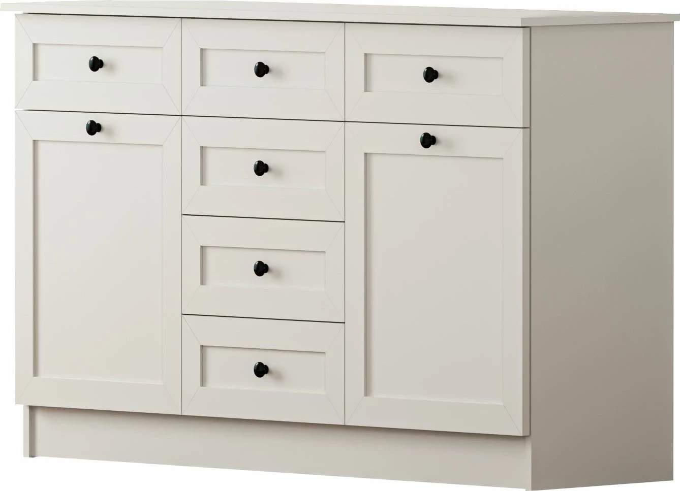 Komodë Skye Decor, ngjyrë e bardhë mat, RB-168-04-001