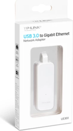 Adapter Ethernet USB 3.0 në RJ45 TP-LINK UE300, Gigabit 10/100/1000 Mbps, i bardhë