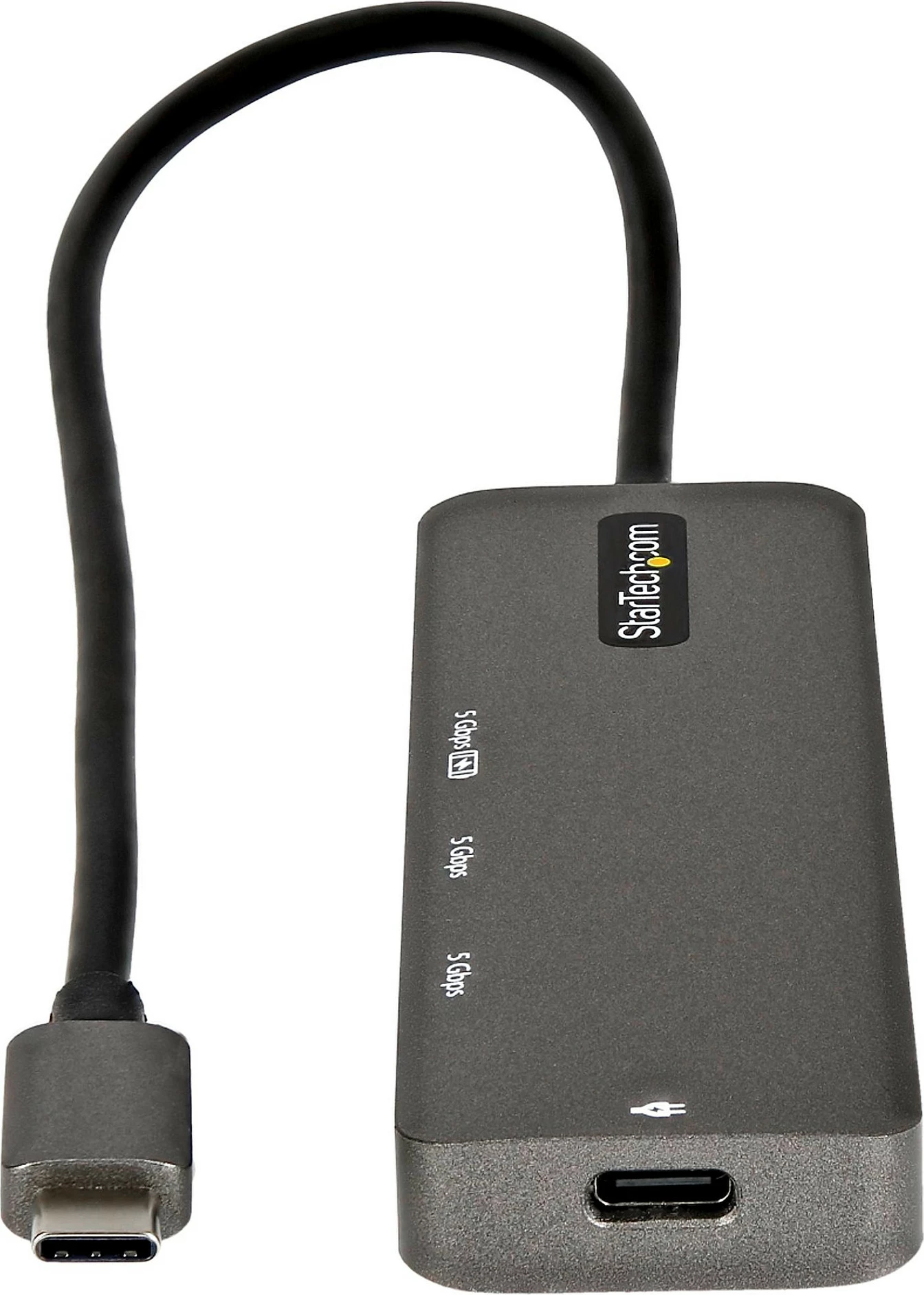 Adapter multiport USB-C StarTech DKT30CHPD3, HDMI 4K 60Hz, PD 100W, 3x USB-A + USB-C, LAN 2.5GbE, 30cm, zi/gri