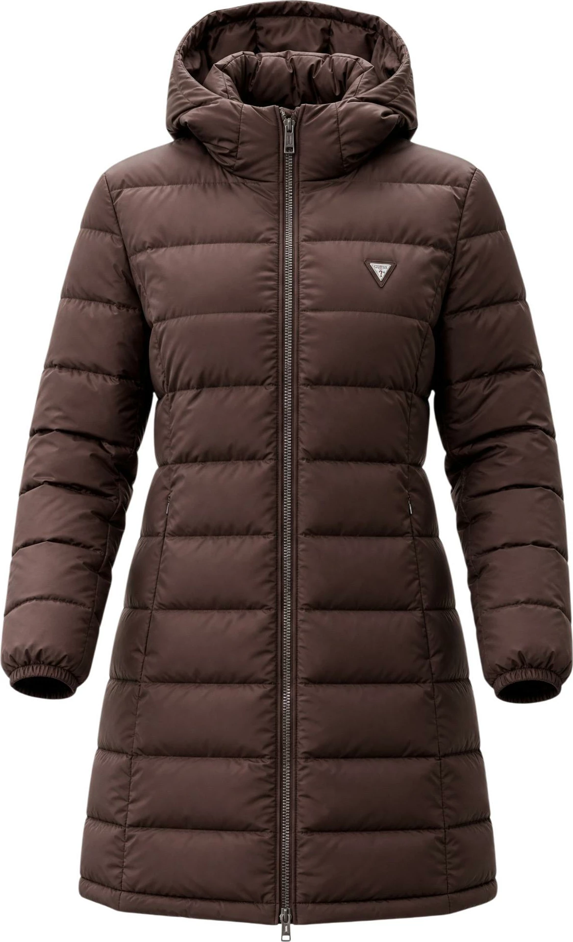 Jakne e gjatë puffer për femra Guess Active NEW ALETA V4YL05 WF3X0, kafe [Madhësia: L]