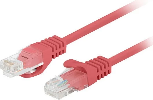 Kabllo rrjeti LANBERG Patchcord Cat5e UTP 2m, 10 copë, RJ45, e kuqe