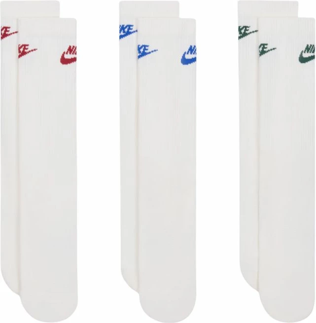 Çorape sportive Nike Everyday Elevated 3 palë, të bardha