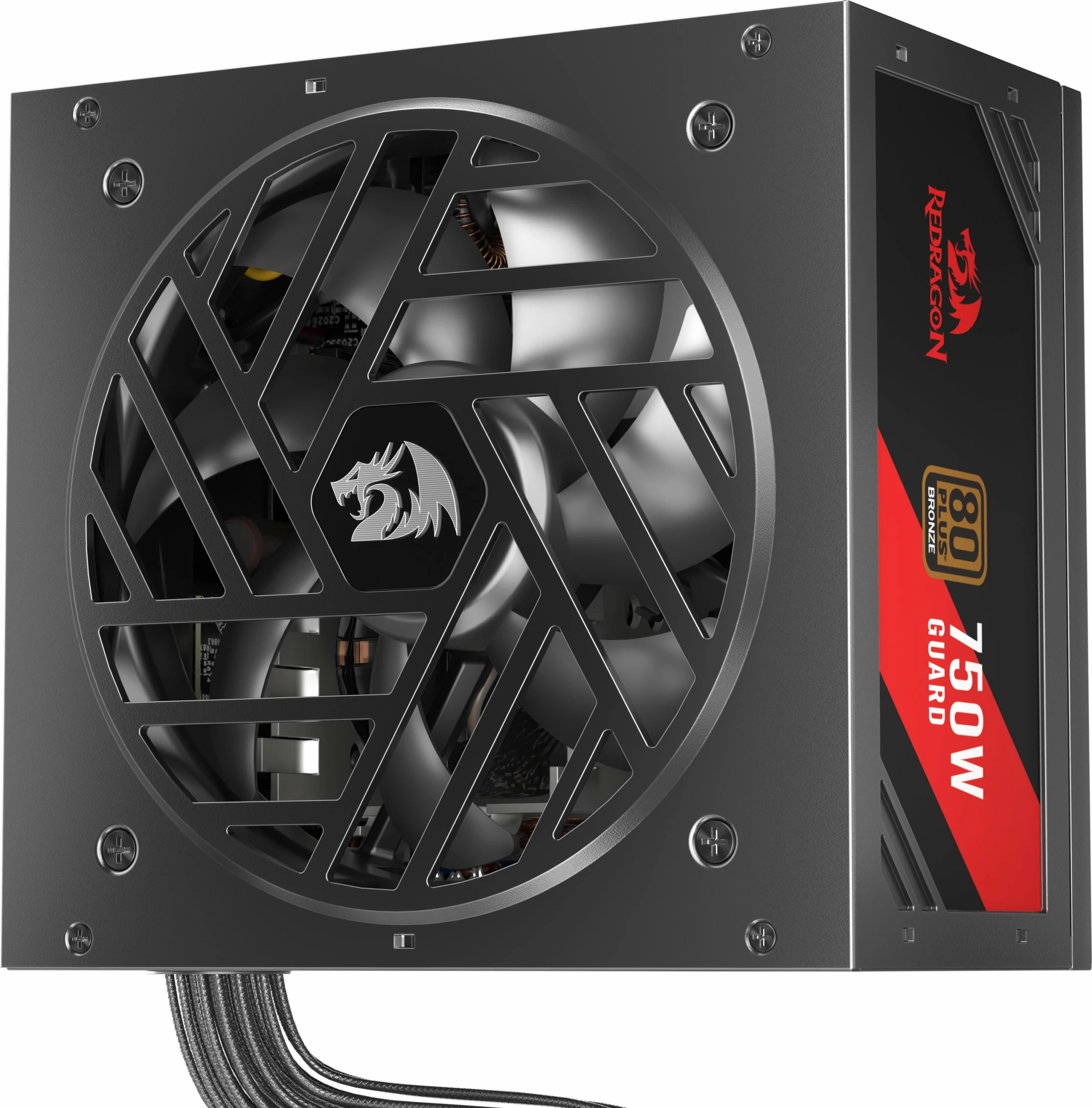 Furnizues rryme (PSU) Redragon Guard GC-GU03 750W 80 Plus Bronze ATX, zi/kuqe