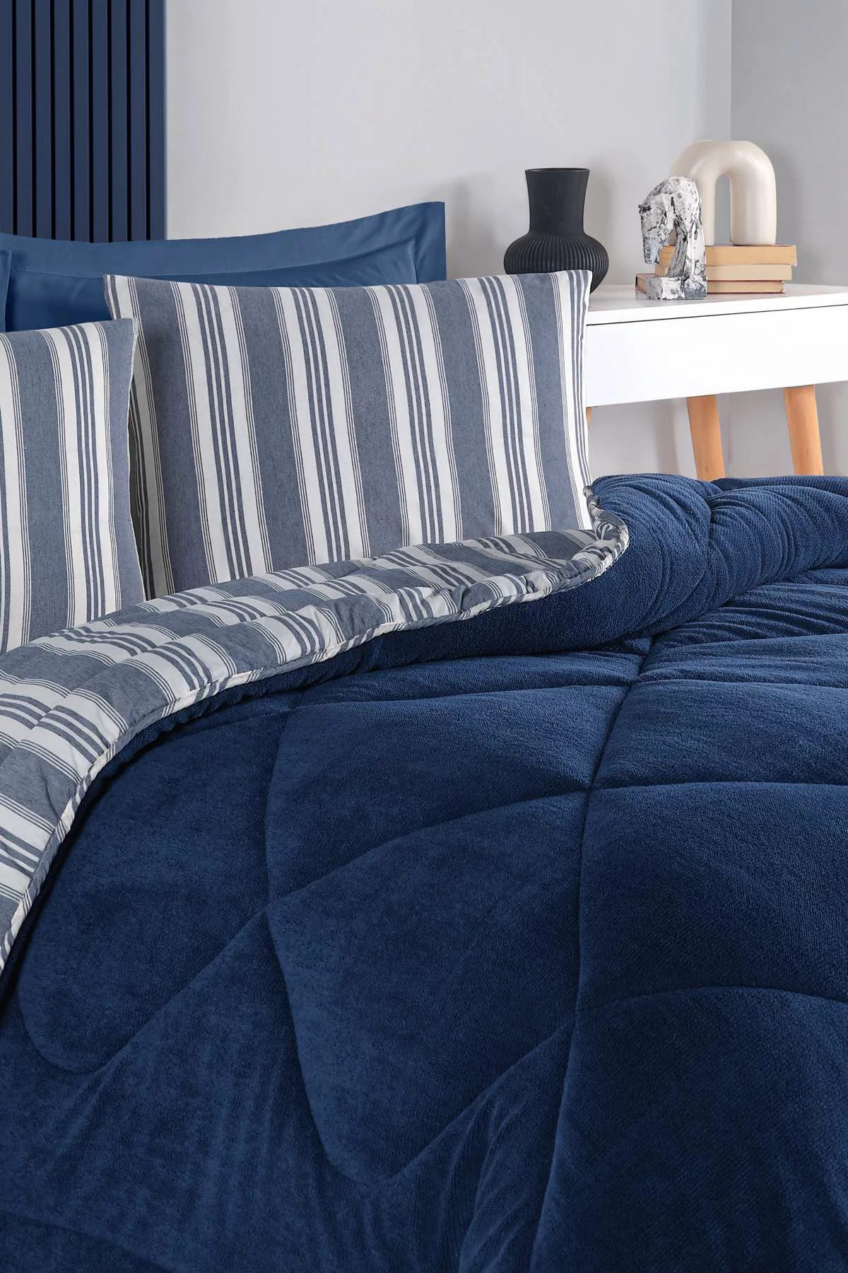 Set fjetjeje dopio L'essentiel, Soft Line, ngjyrë navy