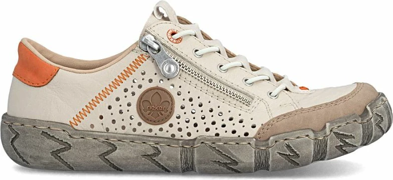 Këpucë lëkure për femra Rieker, bezhë