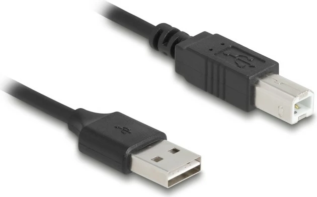 USB kabllo DeLOCK 90130, 0.8m, USB A në USB A, USB 2.0, e zezë