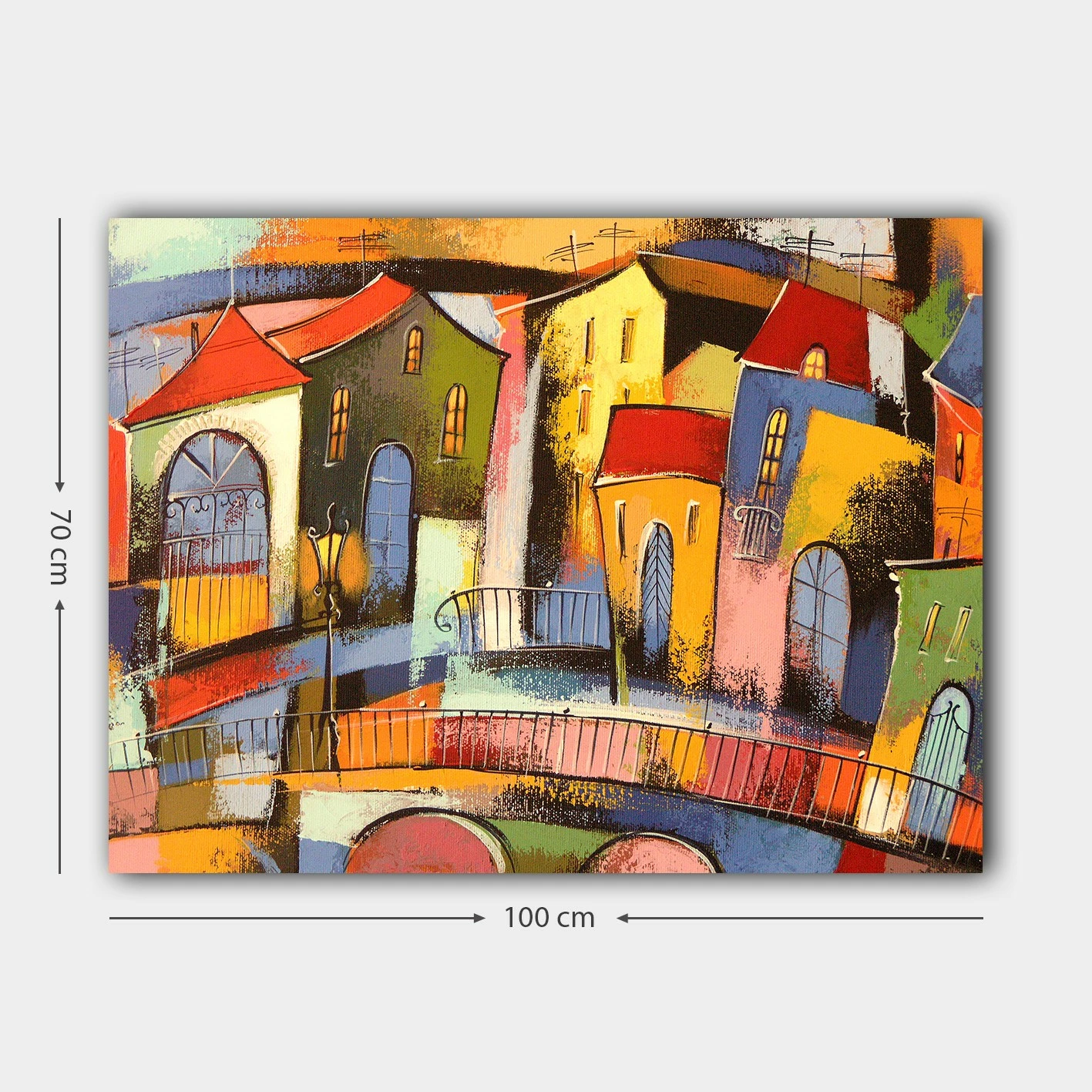 Pikturë dekorative në kanavacë, shumëngjyrëshe, 70x100cm, Wallity, 1042732249