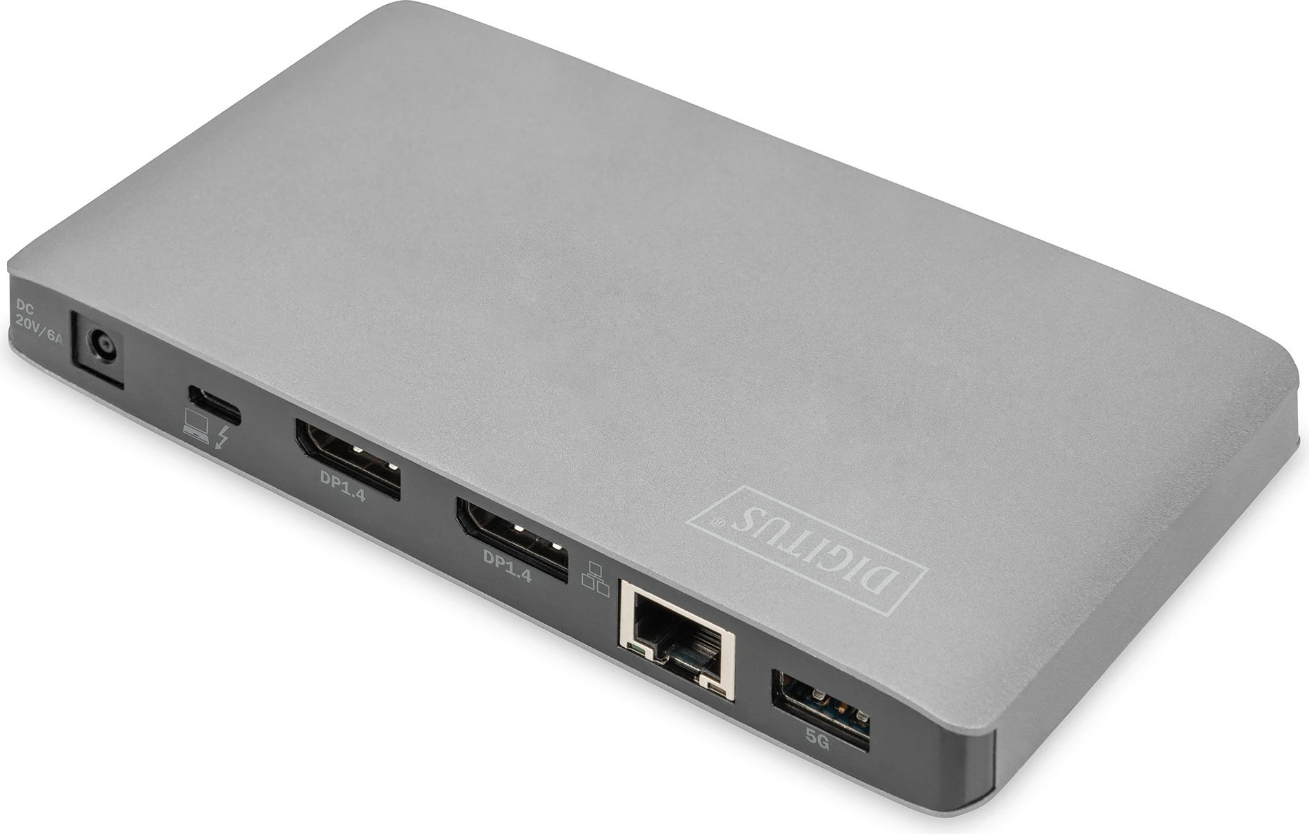 Docking station Digitus Thunderbolt 3, USB Type-C, 8K, gri