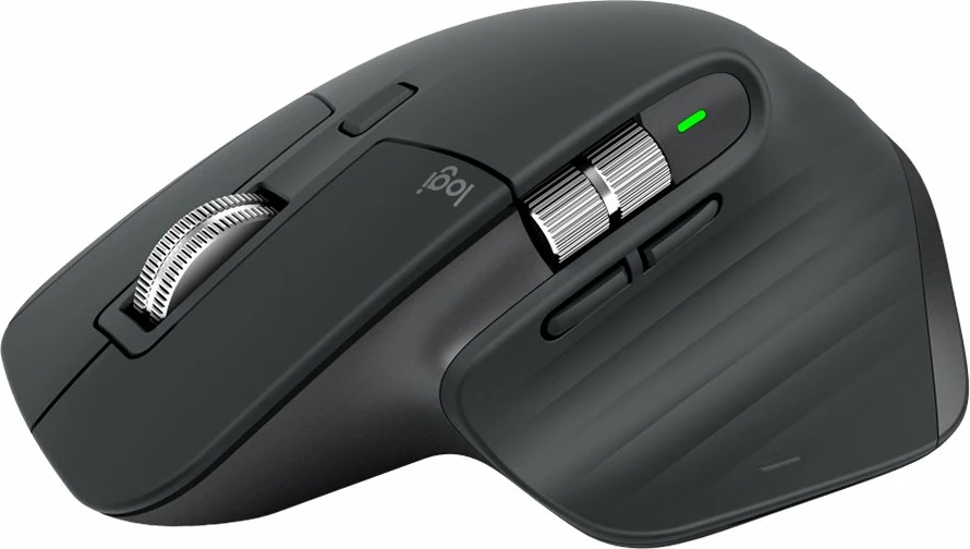 Maus LOGITECH MX Master 3S EMEA28i-935, wireless Bluetooth, 8000 DPI, rikarikueshëm USB-C, Graphite