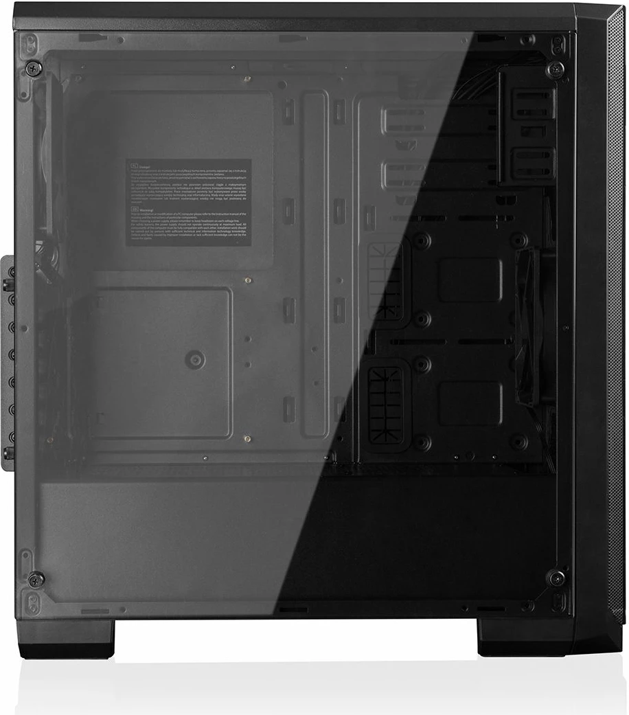 Kasë Modecom Oberon Pro Glass AT-OBERON-PG-10-000000-0002 Midi Tower ATX/Micro-ATX/Mini-ITX, e zezë
