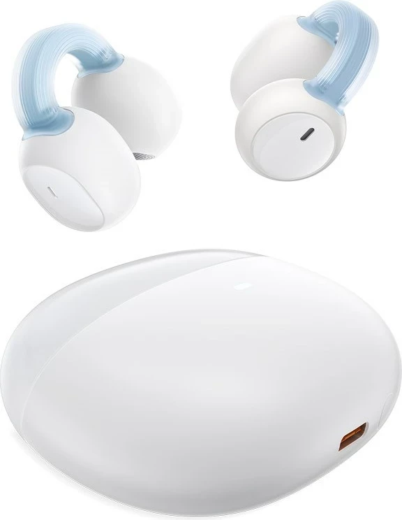 Kufje Baseus AirGo 1 Ring, True Wireless Stereo, Bluetooth, Bardhë