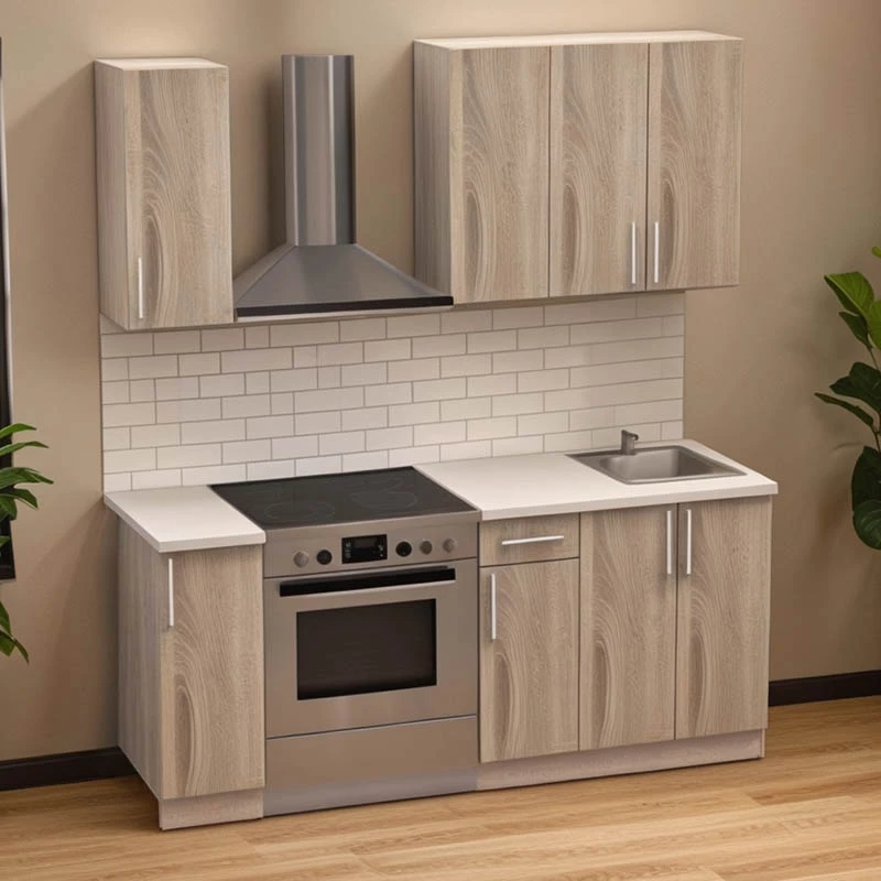 Njësi kuzhine Festa II melamine, ngjyrë sonoma, 120x60x85cm