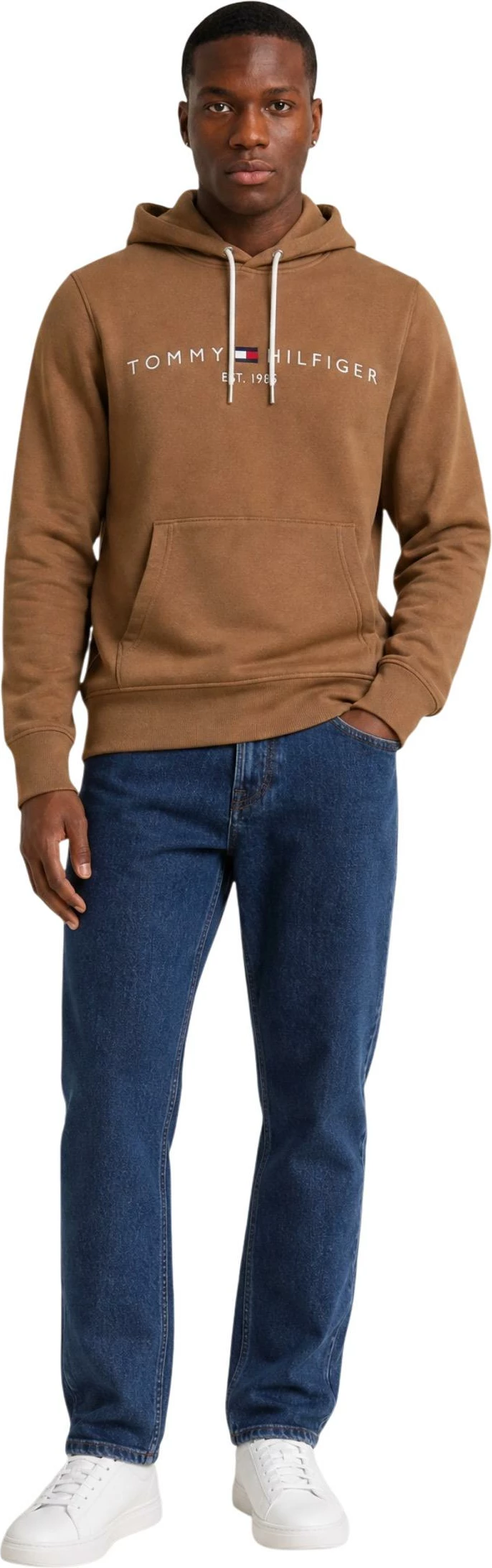 Duks me kapuç Tommy Hilfiger MW0MW11599, kafe [Madhësia: S]
