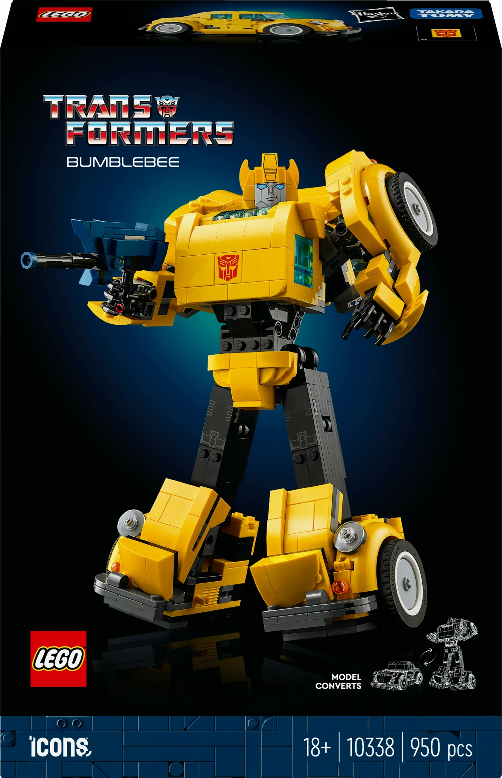 Set ndërtimi LEGO Bumblebee, 950 pjesë, shumëngjyrësh