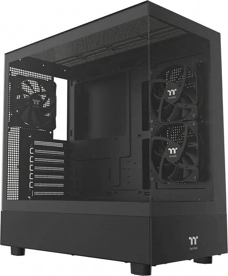Kasë Thermaltake Pureline 270, Tempered Glass x2, e zezë