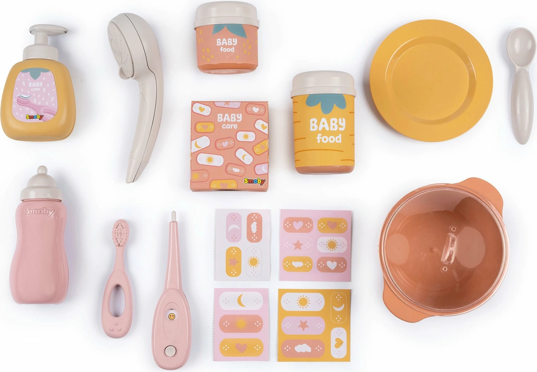Set kënd kujdesi për kukulla Smoby Baby Nurse Care Corner 7600220394, i palosshëm me rrota