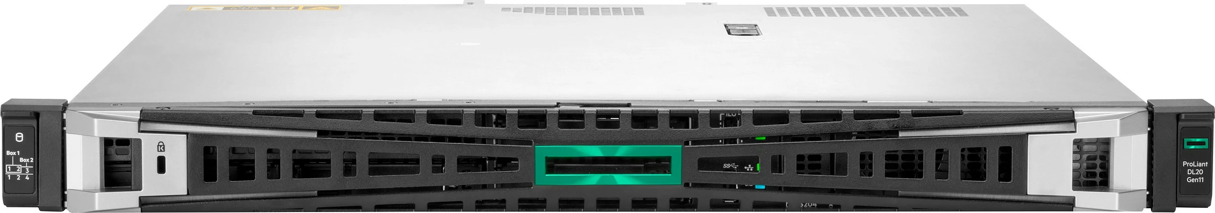 Server rack HPE ProLiant DL20 Gen11, Intel Xeon E-2434, 32GB DDR5, 2x480GB SATA SSD, 1U, gri/zi