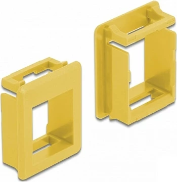 Mbajtës Keystone DeLOCK, 4 copë, plastikë, i verdhë
