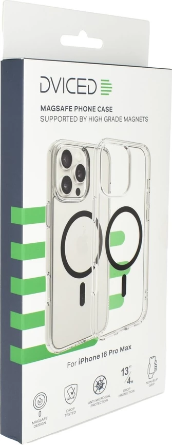 Dviced MagSafe iPhone 16 Pro Max clear case Black