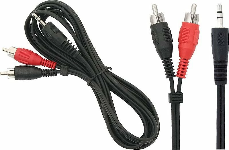 Kabl audio Blow 4336# Jack 3.5mm në 2x RCA (Cinch) 1.8m, i zi