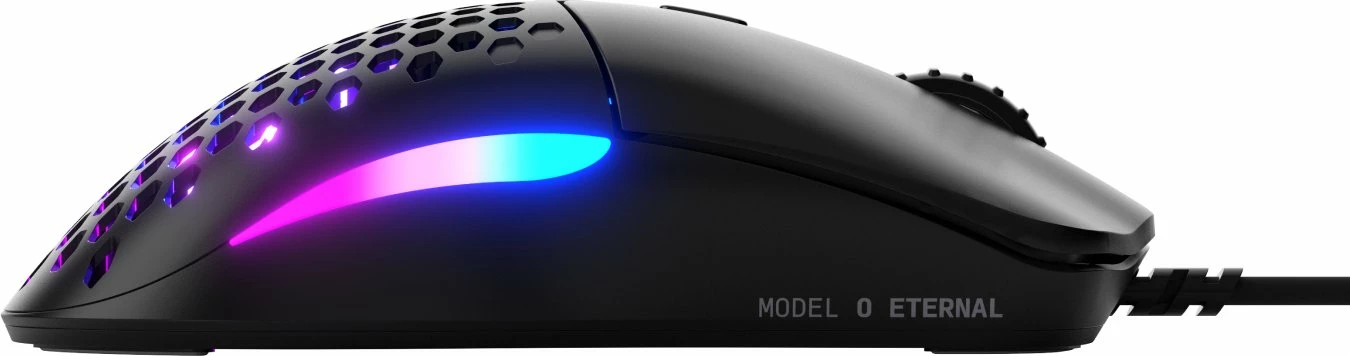 Maus gaming Glorious Model O Eternal GLO-OE-W-BLK, 12000 DPI, 6 butona, RGB, i zi
