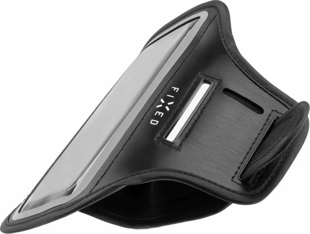 Mbështjellës sportiv për krah Fixed, për celular deri 6.7", rrip 27-39 cm, i papërshkueshëm nga uji, i zi