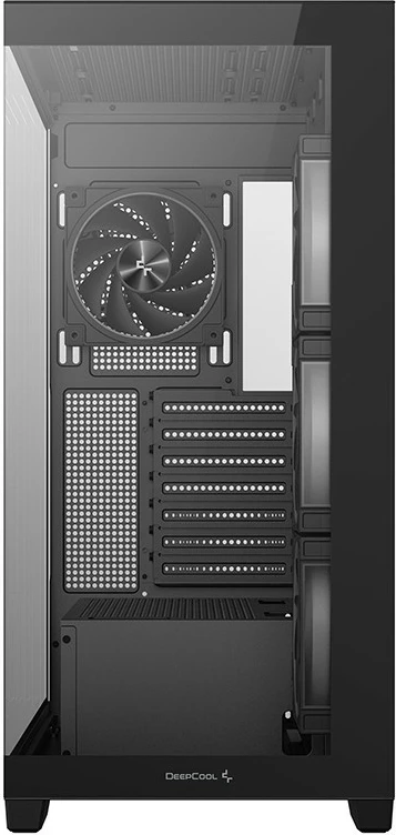 Kasë Deepcool CG580 4F V2, Midi Tower, xham i temperuar, RGB, e zezë