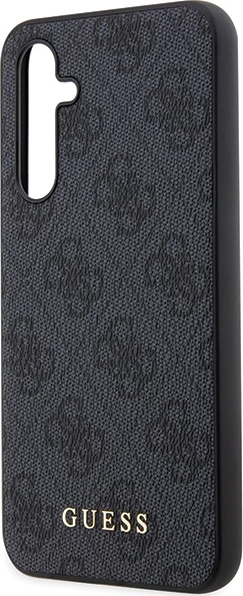 Mbështjellës Guess 4G Metal Gold Logo për Samsung Galaxy S23 FE, Gri