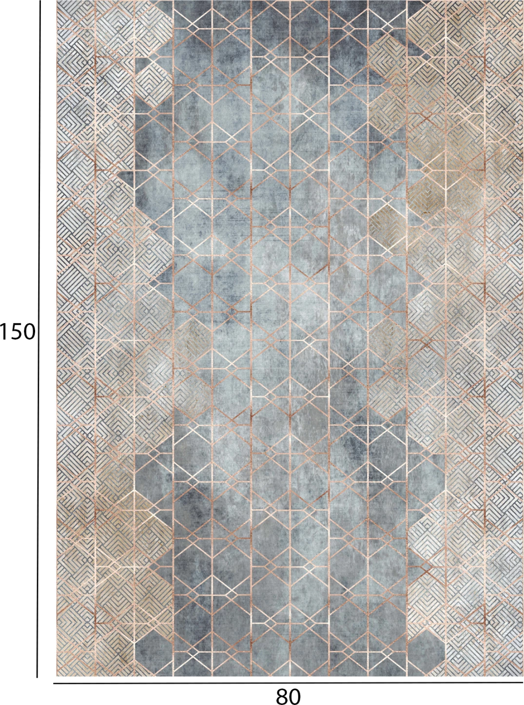 Tepih JOSIANE, ngjyrë ari, FH7676.16, 80x150cm