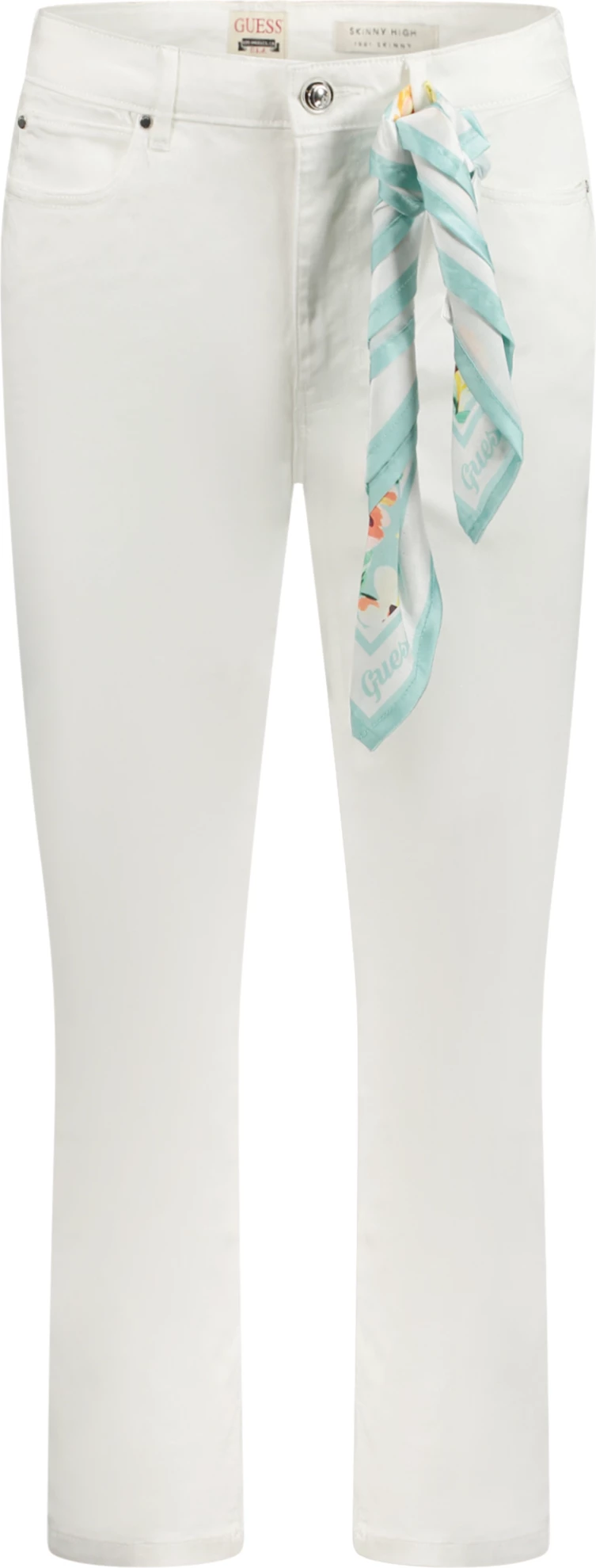 Jeans GUESS JEANS skinny high femra, të bardha